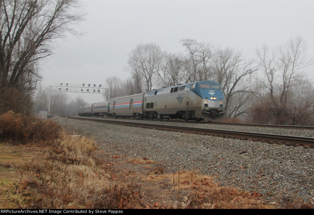 AMTK 88 with the eastbound Pennsylvanian at MP116, Cove PA